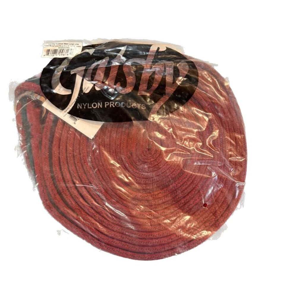 SOLD Gatsby Cushion Web Lunge Line for Horses Burgundy SOLD